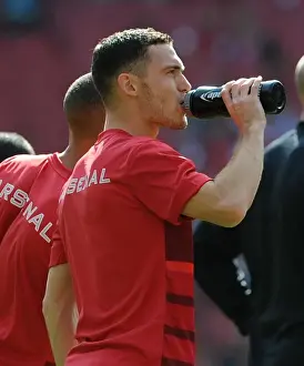 Thomas Vermaelen (Arsenal). Arsenal 6: 1 Southampton. Barclays Premier League