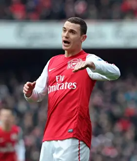 Thomas Vermaelen (Arsenal). Arsenal 7: 1 Blackburn Rovers. Barclays Premier League