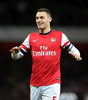 Arsenal V Newcastle United 2012-13 Prints: Thomas Vermaelen (Arsenal). Arsenal 7: 3 Newcastle United. Barclays Premier League