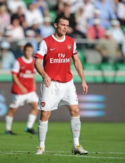 Images Dated 7th August 2010: Thomas Vermaelen (Arsenal). Legia Warsaw 5: 6 Arsenal, Wojska Polskiego