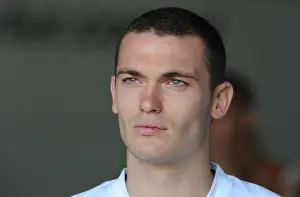 Legia Warsaw V Arsenal 2010-11 Prints: Thomas Vermaelen (Arsenal). Legia Warsaw 5: 6 Arsenal, Wojska Polskiego