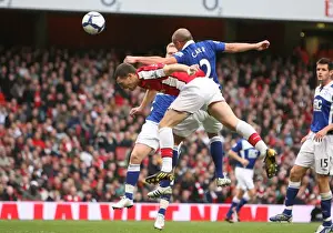 Arsenal V Birmingham City 2009-10 Prints: Thomas Vermaelen (Arsenal) Stephen Carr (Birmingham)