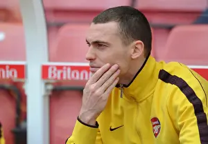 Stoke City V Arsenal 2010-11 Prints: Thomas Vermaelen (Arsenal). Stoke City 3: 1 Arsenal, Barclays Premier League