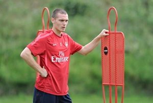 Pre Season 2010-11 Prints: Thomas Vermaelen at Arsenal Training Camp, Austria, 2010