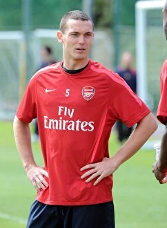 Images Dated 6th July 2010: Thomas Vermaelen at Arsenal Training Ground, London Colney, 2010