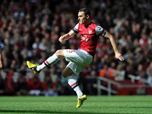 Arsenal V Chelsea 2012-13 Prints: Thomas Vermaelen: Arsenal vs. Chelsea Showdown (2012-13)