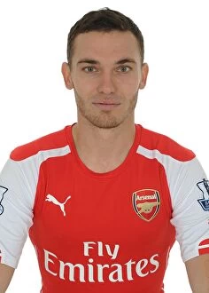 Images Dated 7th August 2014: Thomas Vermaelen at Arsenal's 2014/15 Emirates Stadium Photocall