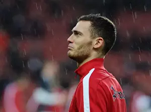 Arsenal V Cardiff City 2013-14 Prints: Thomas Vermaelen: Arsenal's Defensive Fortitude before Cardiff City Clash (2013-14)