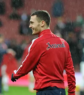 Arsenal V Cardiff City 2013-14 Prints: Thomas Vermaelen: Arsenal's Defensive Fortress Ahead of Cardiff City Clash (2013-14)