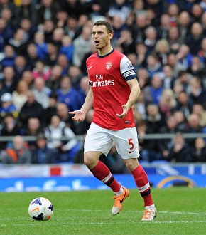 Everton Prints: Thomas Vermaelen Focused: Everton vs Arsenal, Premier League 2013/14