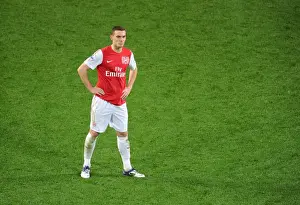 Arsenal V Wolverhampton Wanderers 2011-2012 Prints: Thomas Vermaelen Focuses in Arsenal's Clash Against Wolverhampton Wanderers (2011-2012)