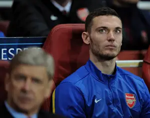 Thomas Vermaelen Focuses in Arsenal's UEFA Champions League Clash Against Napoli (2013-14)