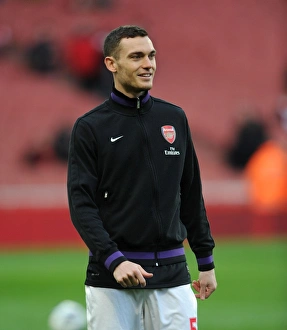 Everton Prints: Thomas Vermaelen Gearing Up: Arsenal vs Everton, Premier League 2012-13