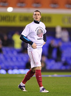 Everton V Arsenal 2011-12 Prints: Thomas Vermaelen Gears Up: Everton vs Arsenal, Premier League 2011-12