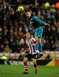 Thomas Vermaelen Leaps Over Craig Gardner: Sunderland vs Arsenal, FA Cup 2012