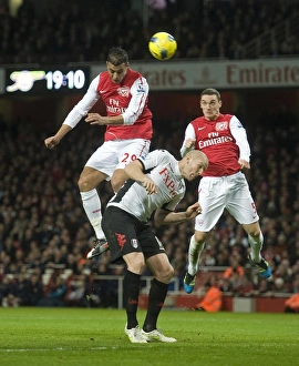 Arsenal V Fulham 2011-12 Prints: Thomas Vermaelen Scores the Goal: Arsenal vs. Fulham (2011-12)