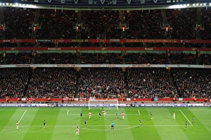 Arsenal V Wigan Athletic 2011-12 Prints: Thomas Vermaelen Scores the Winning Goal: Arsenal vs