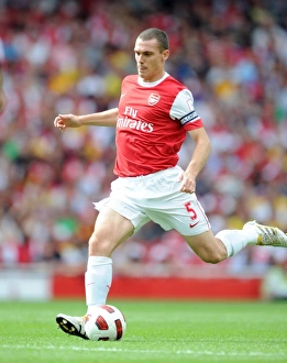 Arsenal V AC Milan 2010-11 Prints: Thomas Vermaelen Tied: Arsenal vs. AC Milan, Emirates Cup Pre-Season 2010