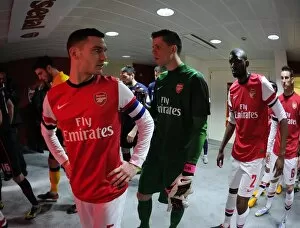 Images Dated 16th February 2013: Thomas Vermaelen and Wojciech Szczesny (Arsenal). Arsenal 0: 1 Blackburn Rovers. FA Cup 5th Round