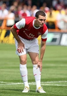 Images Dated 17th July 2010: Thomas Vermaelen's Dominance: Arsenal Crush Barnet 4-0 in Pre-Season Friendly