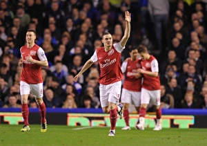 Everton V Arsenal 2011-12 Prints: Thomas Vermaelen's Goal: Everton vs. Arsenal, Premier League 2011-12