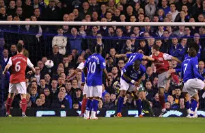 Everton V Arsenal 2011-12 Prints: Thomas Vermaelen's Header: Arsenal's Winning Goal Against Everton (2011-12)