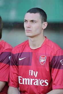 Images Dated 27th July 2009: Thomas Vermaelen's Unforgettable Debut: Arsenal's 5-0 Pre-Season Rout of Szombathelyi, July 2009