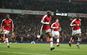 Arsenal V Hull City FA Cup Prints: Thrilling FA Cup Moment: William Gallas Scores the Decisive Goal for Arsenal against Hull City (2-1)