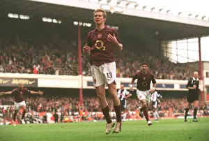 Arsenal V West Bromwich Albion 2005-6 Prints: Thrilling Goal: Arsenal Takes the Lead Against West Bromwich Albion