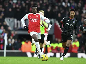 Thrilling Moment: Eddie Nketiah in Action for Arsenal vs Crystal Palace, Premier League 2023-24