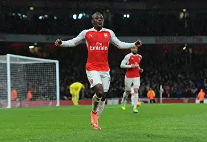 Arsenal V Swansea City 2015-16 Prints: Thrilling Moment: Joel Campbell Scores Stunner for Arsenal against Swansea City
