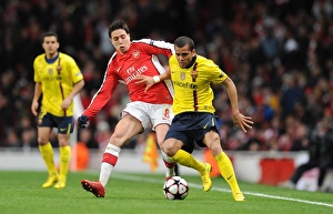Arsenal V Barcelona 2009-10 Prints: Thrilling Quarter-Final Draw: Samir Nasri vs
