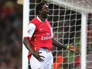 Thrilling Rivalry: Adebayor's Stunner for Arsenal vs. Liverpool, UEFA Champions League Quarter-Finals