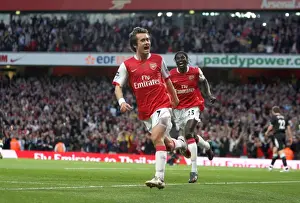 Arsenal V Manchester City 2006-7 Prints: Thrilling Rosicky Strike: Arsenal Takes Charge 3-1 vs. Manchester City