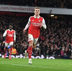Images Dated 1st March 2023: Thrilling Third: Arsenal's Victory over Everton with Martin Odegaard's Goal (2022-23 Premier League)