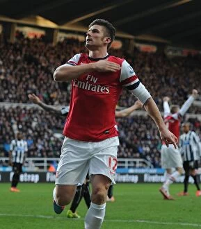 Newcastle United Collection: Thrilling Victory: Olivier Giroud's Goal Seals Arsenal's Win at Newcastle United