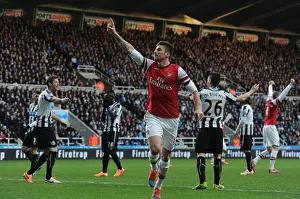 Thrilling Victory: Olivier Giroud's Goal Secures Arsenal's Win Against Newcastle United, Premier League 2013-14
