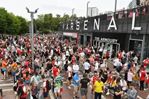 Throngs of Arsenal Fans Gathered Outside Emirates Stadium for the Arsenal vs Sevilla Pre-Season Clash, London 2022