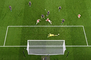 Arsenal V Liverpool 2015/16 Prints: Thwarted Goal: Olivier Giroud vs