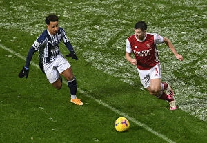 West Bromwich Albion v Arsenal 2020-21 Collection: Tierney vs Pereira: Battle at The Hawthorns - Arsenal vs West Bromwich Albion