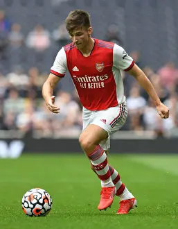 Tottenham Hotspur V Arsenal - The Mind Series 2021-22 Prints: Tierney's Battle: Tottenham vs Arsenal - London's Intense Football Rivalry