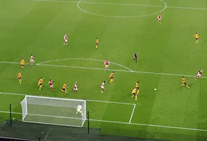 Tierney's Thunderous Strike: Arsenal's Empty Emirates Victory vs. Wolverhampton Wanderers (November 2020)