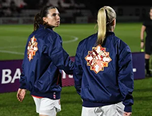 Arsenal Women V Brighton And Hove Albion Women 2021-22 Prints: Tobin Heath Prepares for Arsenal Women's FA WSL Showdown Against Brighton Hove Albion