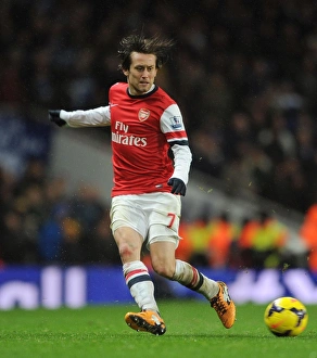 Arsenal V Chelsea 2013-14 Prints: Tomas Rosicky: In Action for Arsenal Against Chelsea (2013-14)