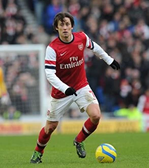 Images Dated 26th January 2013: Tomas Rosicky in Action: Arsenal vs. Brighton & Hove Albion, FA Cup 2012-13