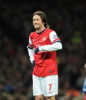 Arsenal V Hull City 2013-14 Prints: Tomas Rosicky in Action: Arsenal vs. Hull City (2013-14)