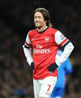Arsenal V Hull City 2013-14 Prints: Tomas Rosicky in Action: Arsenal vs. Hull City (2013-14)