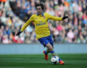 Stoke City V Arsenal 2013-14 Prints: Tomas Rosicky: In Action for Arsenal vs Stoke City, Premier League 2013-14