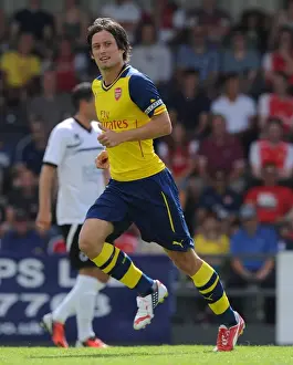 Boreham Wood V Arsenal Prints: Tomas Rosicky in Action: Arsenal's Pre-Season Friendly against Borehamwood