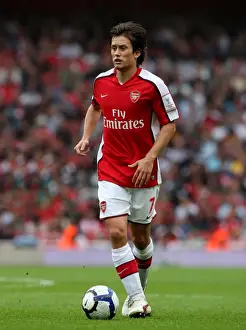 Arsenal V Athletico Madrid 2009-10 Prints: Tomas Rosicky in Action: Arsenal's Win Against Atletico Madrid